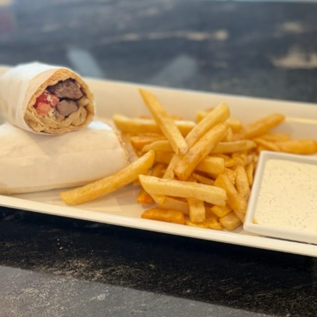 Beef Shish Kabob Pita.